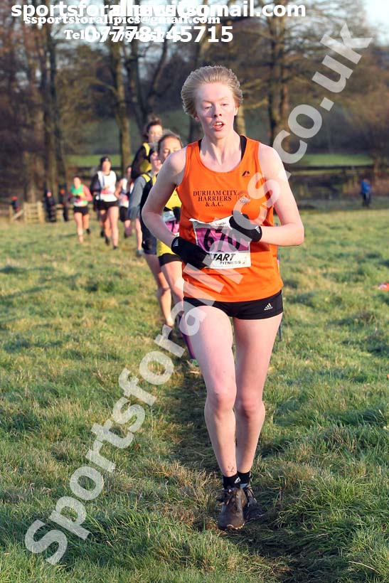 Senior womens cross country, 2019 North Eastern Cross Country Champs., Alnwick, Northumberland.  Photo: David T. Hewitson/Sports for All Pics